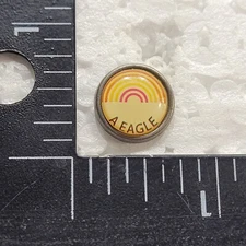 AEAGLE A EAGLE HAT LAPEL PIN PIN BACK USED (II3561)