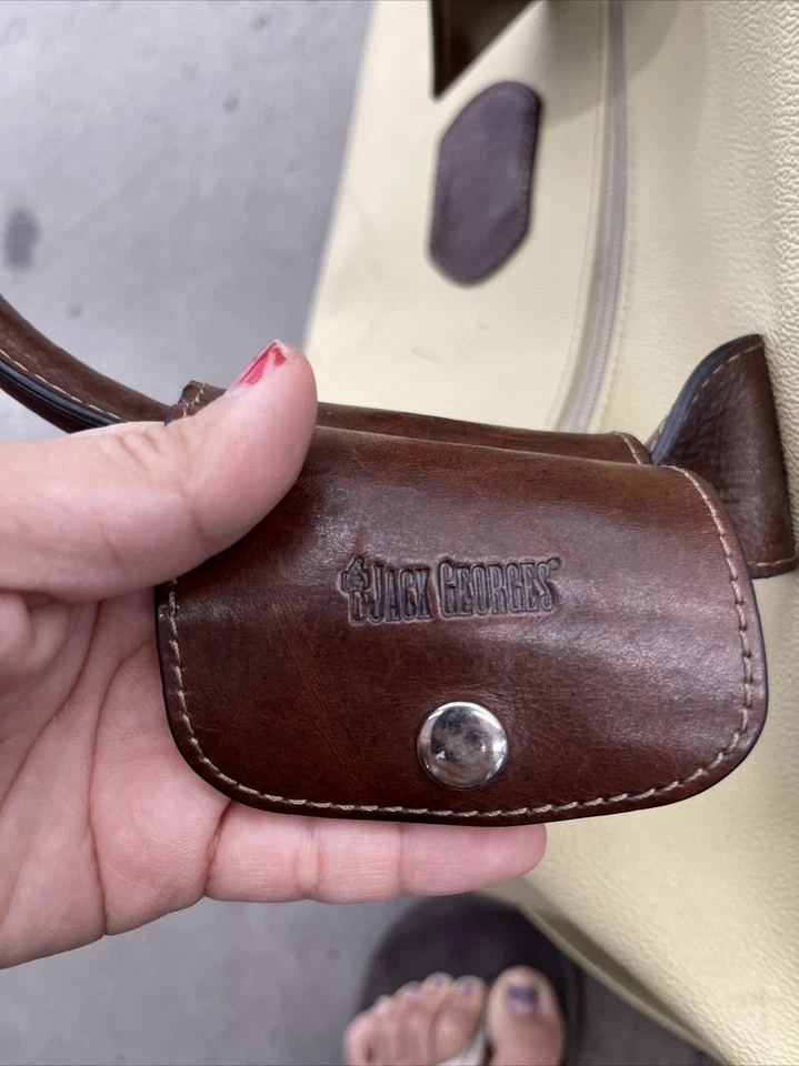 Bolsa de viagem Jack Georges lona/couro transporte durante a noite tiracolo - Imagem 3 de 4