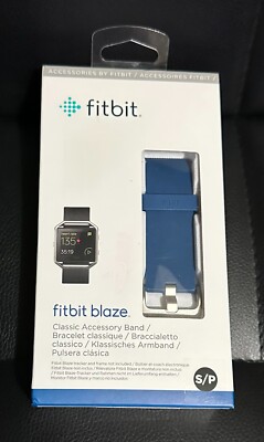 Fitbit Blaze Original Classic Accessory Replacement Band Blue Small New