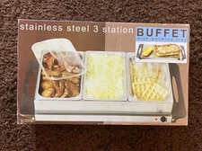 Nostalgia Electrics Stainless Steel Warming Tray  New