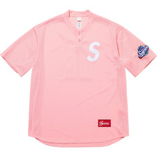 Supreme S Logo Baseball Henley Jersey 6colors SS25