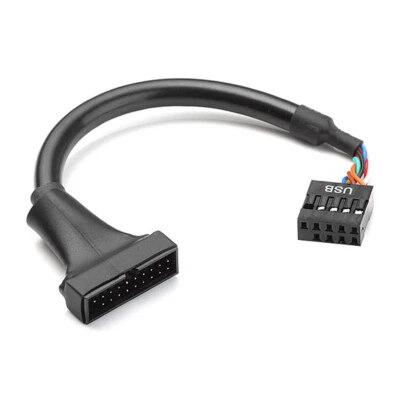 BOLWINS H62 USB 3.0 20 pines hembra a USB 2.0 placa base interna 9 pines hembra cable adaptador
