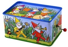 Blechspieldose Zwerge Musik Schneewittchen Musikspieldose Spieluhr mit Melodie 