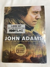 BRAND NEW FACTORY SEALED HBO JOHN ADAMS 3-DISC DVD MOVIE SET! 13 EMMY AWARDS!