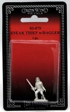 Ral Partha 03-075 Sneak Thief with Dagger (Player Character) Rogue Warrior 