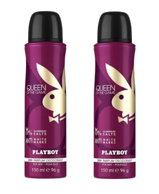 QUEEN OF THE GAME by Coty Women 24H Parfum DEODORANT Spray 150 ml NEW PACK OF 2*