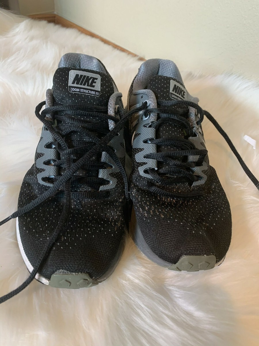 Nike Zoom Structure 20 Womens Size 8.5 Gray and black Nike Zoom Structure 20 Womens Size 8.5 Gray and black