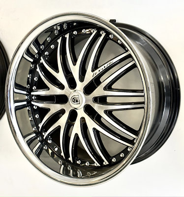 Lexani LX-10 Wheels Black and Machined Face with Chrome Lip | LX10
