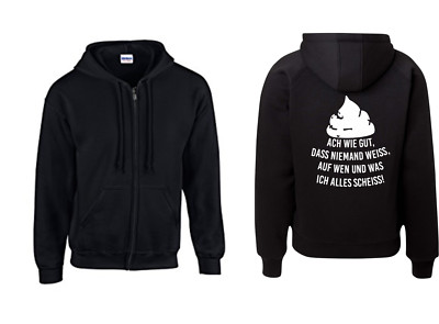 Kapuzenjacke - Statement mit Spruch - ACH wie ( Sprüche / Lustig / Fun / Spaß )