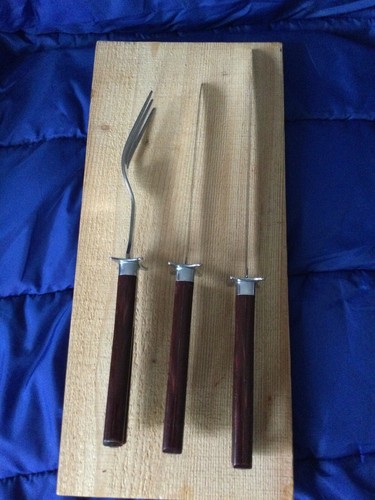 Stanhome Deluxe 3 Piece Meat Carving Set - Vintage - Pre-owned - Picture 4 of 11