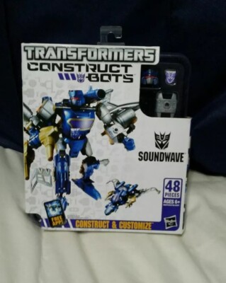 NWT Transformers Construct- Bots Elite Class Decepticon Soundwave Jet Hasbro