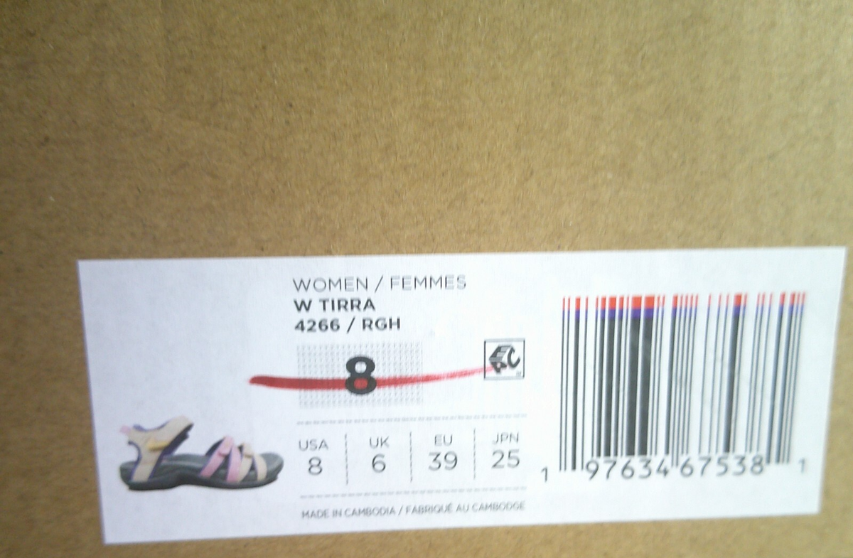 TEVA TIRRA WOMEN SPORT SANDALS ROOT LIGHT MULTI US 8 /UK 6 / EU 39