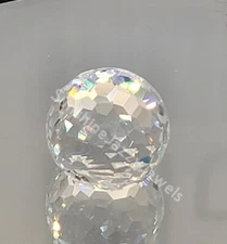 Swarovski Crystal Clear Disco Ball 4861 Fancy Stone 3/4 Flatback; 5 Sizes
