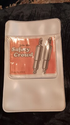 VTG join the SAFETY CROWD Mid Century Vinyl Advert Pocket Protector Form No C514