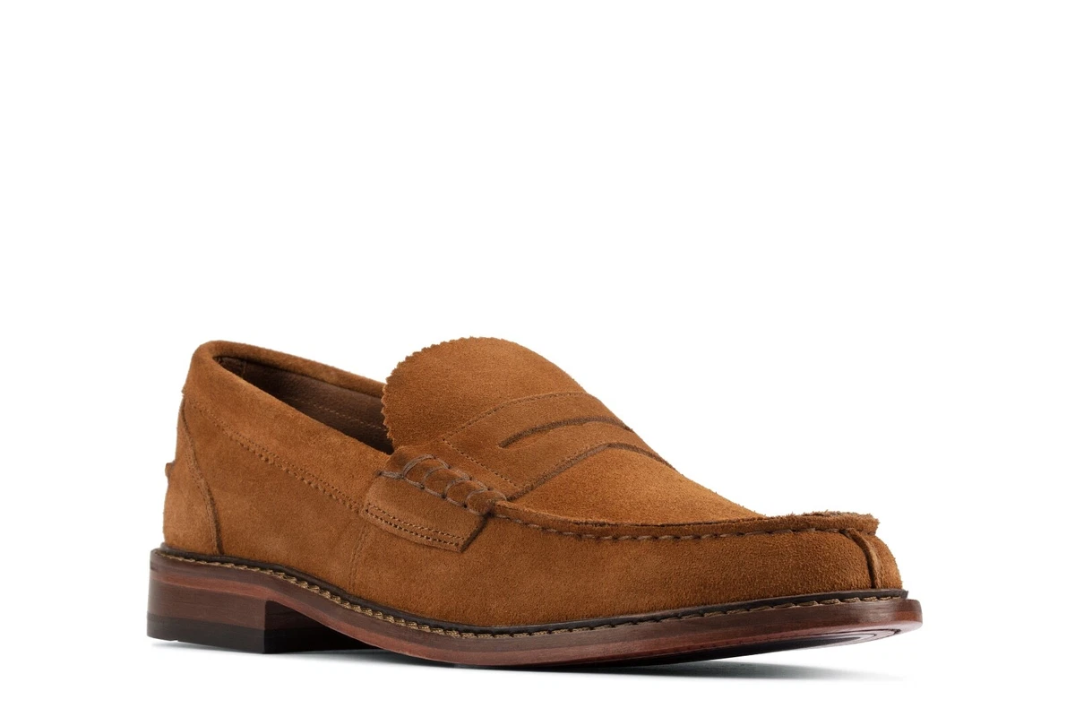 Clarks penny hot sale loafers mens