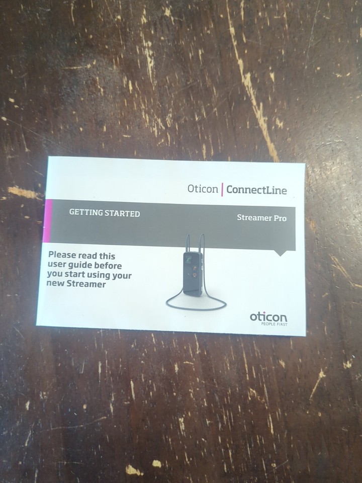 Oticon ConnectLine Streamer Pro Bluetooth Hearing Aid Adapter Clean ...
