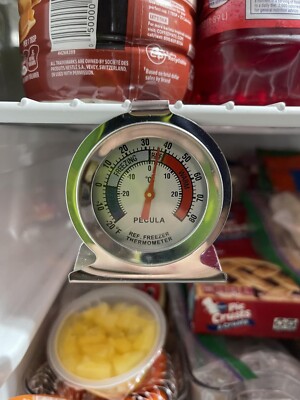 2Pk Refrigerator Thermometer -30~30°C/-20~80°F, Classic Fridge Analog Large Dial