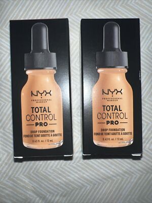 2 NYX Total Control Pro Drop Foundation Camel TCPDF12.5