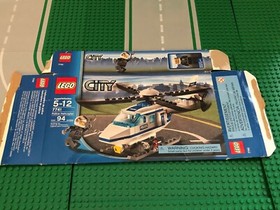 LEGO- CITY- POLICE- POLICE HELICOPTER- 7741- USED- 100% COMPLETE W/ OPEN BOX