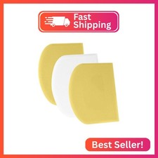 SURDOCA Dough Scraper Bench Scraper - 3P 5.9x4.3" Plastic Flexible Bowl Scraper,