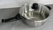 FAGOR 4L "DUO Combi" Pressure Cooker 18/10 Stainless Steel W/ Glass Lid