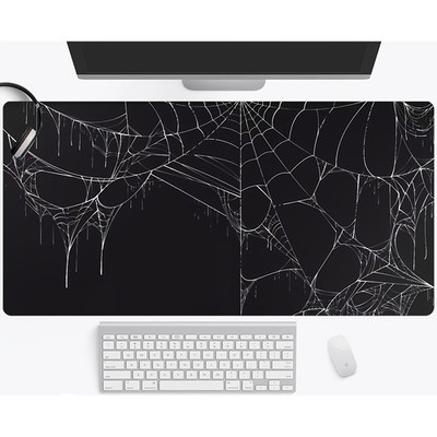 40*90cm Goth Aesthetic Black Spider Web Large Mouse Pad&Desk Mat-1pc,Ultra-S