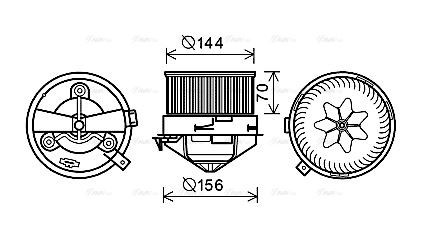 AL8137 AVA Blower FIT ALFA ROMEO GIULIETTA (2010) 1.4 MULTIAIR