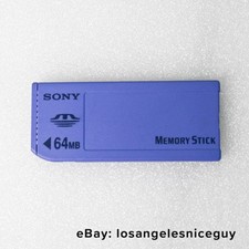 Genuine SONY 64MB Memory Stick card MSA-64A Vintage Cameras TESTED