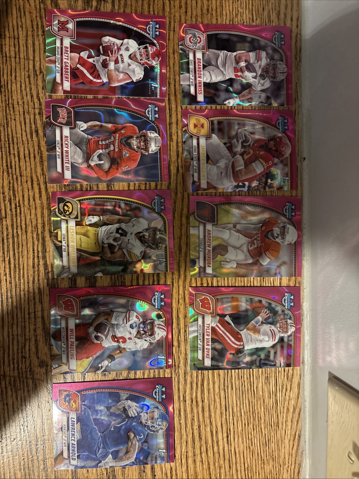 2024 Bowman U Chrome 9 Card Pink Lava Lot