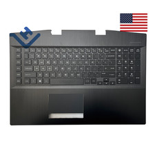 New For HP Omen Plus 17T-CB 17-CB Palmrest Case Backlit Keyboard Touchpad Black