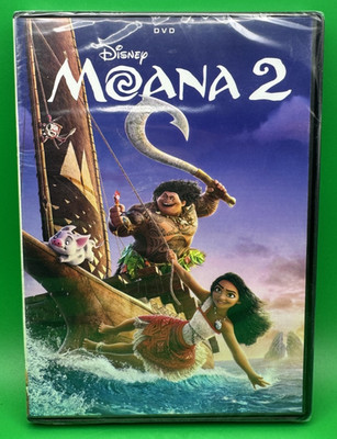 Moana 2 (DVD) New! Disney! Dwayne Johnson, Auli i Cravalho