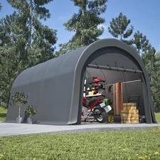 Large metal carport car sunshade outdoor snow shed circular carport