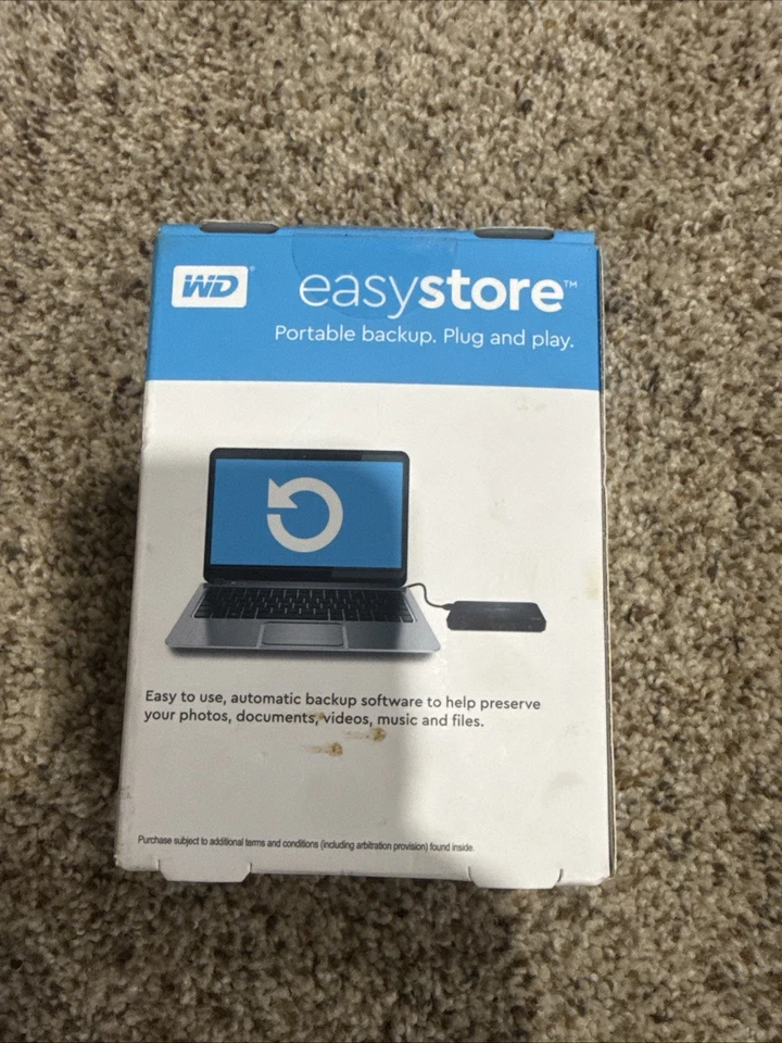 Brand New Sealed WD - Easystore 2TB External USB 3.0 Portable Hard Drive - Black - Image 3 of 4