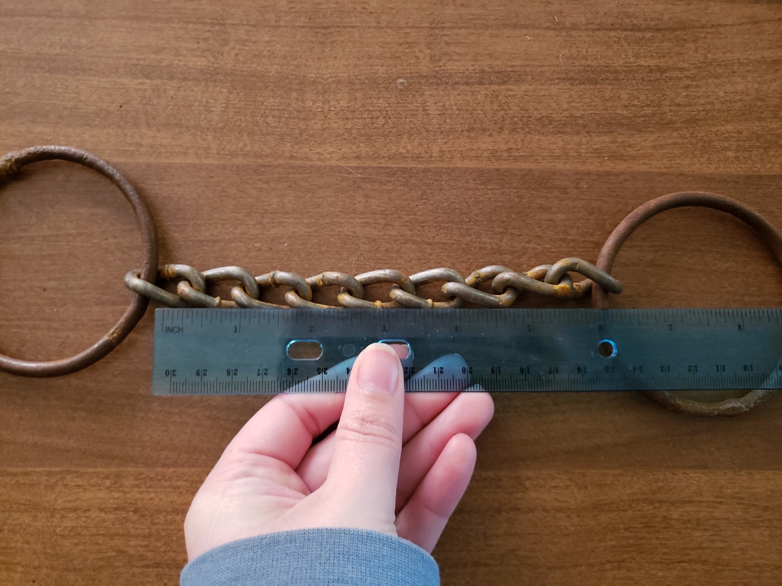 Vintage 5.75" Chain Snaffle Bit Horse English Western Tack 