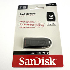 SanDisk Ultra 32GB USB 3.0 Flash Drive Memory Stick - FACTORY SEALED