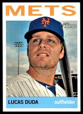 Lucas Duda 2013 Topps Heritage #266 Mets MLB READ FREE SHIPPING AutographDen