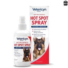 Plus Hot Spot Spray for Dogs - Safe Itch Relief  Skin Soothing Solution, 8oz