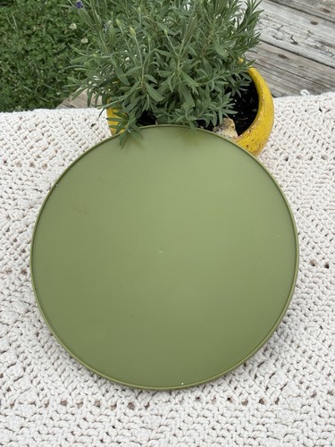 Vintage Rubbermaid Lazy Susan Turntable Avocado Olive Green 10.5”