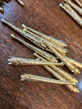 Brass Bolo Tie End Tips 2" set/2