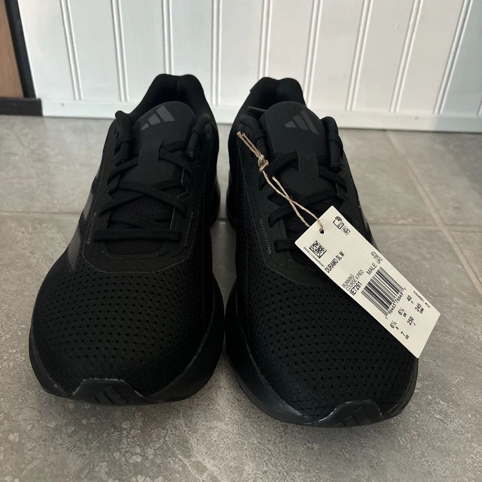 ADIDAS Duramo SL Wide SIZE 7 BLACK Running TRAINING GYM SHOES - Image 3 of 4