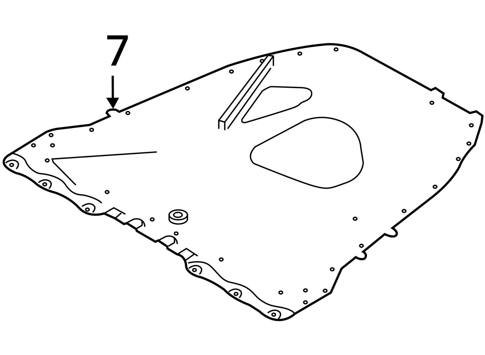 BMW i8 I12 I15 Rear Lower Suspension Subframe Stiffening Plate 2014 - 2020 OEM