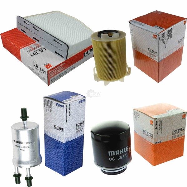 Mahle Kraftstofffilter KL 156/3 Innenraum LA 181 Luft LX 1566 ÖLfilter OC 593/3-image