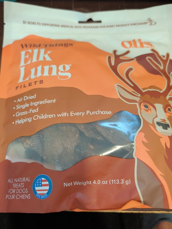 Dog Treats. Otis Wild Things Elk Jerky Dog Treats 4Oz Bb 9-2027