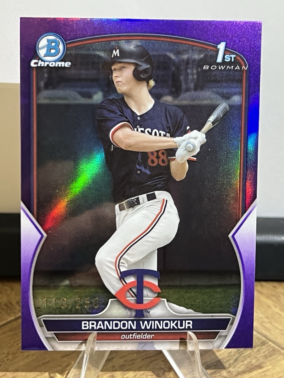 2023 Bowman Draft - Chrome Brandon Winokur #BDC-69 Purple Refractor /250