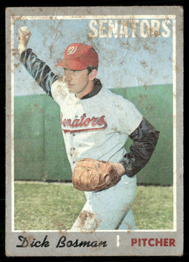 1970 Topps Dick Bosman (Surface) Washington Senators #175