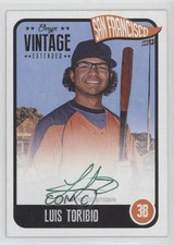 2020 Onyx Vintage Extended Green Ink Auto /50 Luis Toribio #EALT Auto 0c6