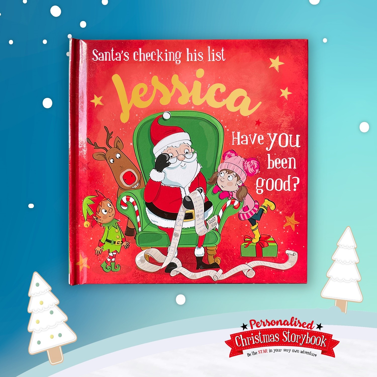 Childrens Xmas Storybook / colouring book   - Jessica