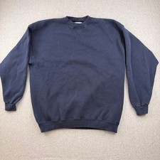 Vintage 20/20 HVYWT Sweatshirt Mens XL Navy Blue Crewneck V-Stitch Made in USA