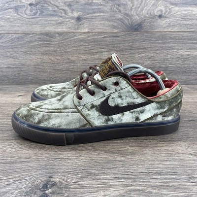Nike Zoom Stefan Janoski OG+SE SB City of Cinema Shoes Men's Size 7 Olive Green