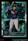 2022 Bowman Chrome Sapphire Aqua Refractors #51 Cal Raleigh RC Rookie 89/99